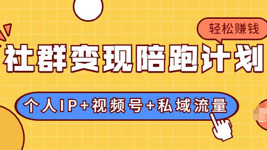 建立“个人IP+视频号+私域流量”的社群商业模式轻松赚钱