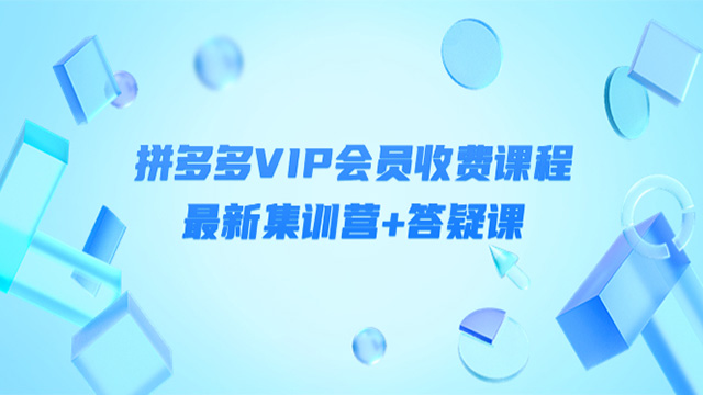 社群·拼多多VIP会员收费课程，最新集训营+答疑课-价值3299元